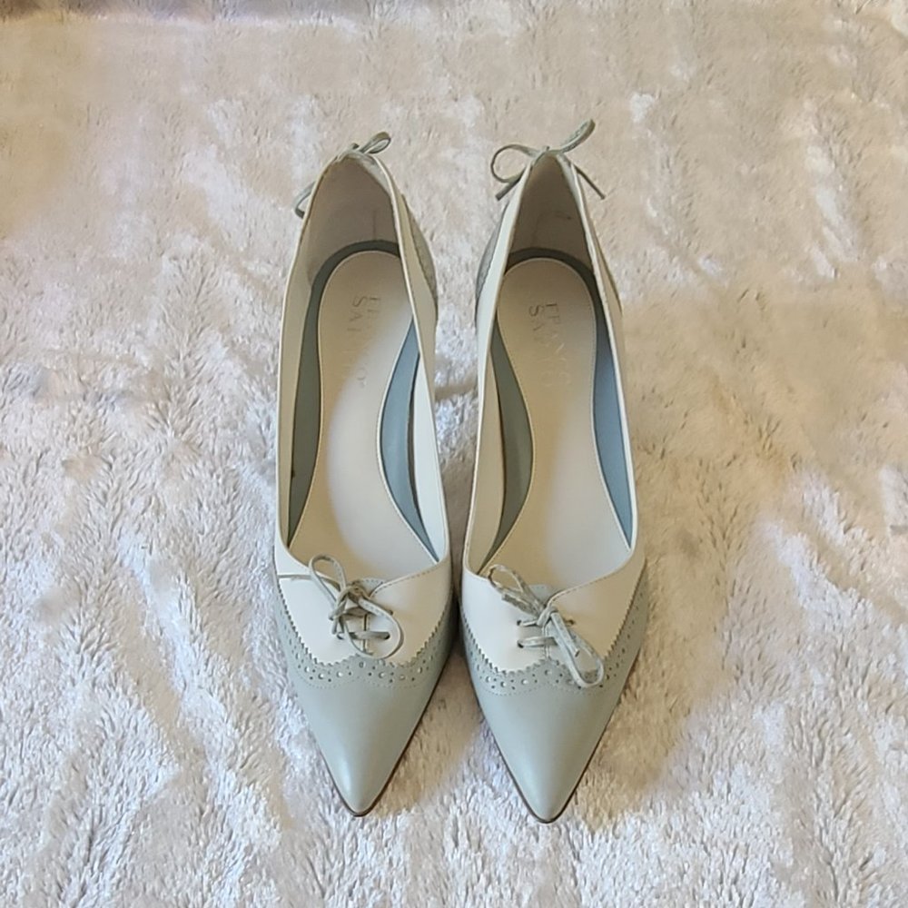 Franco Sarto leather tone 3" heels